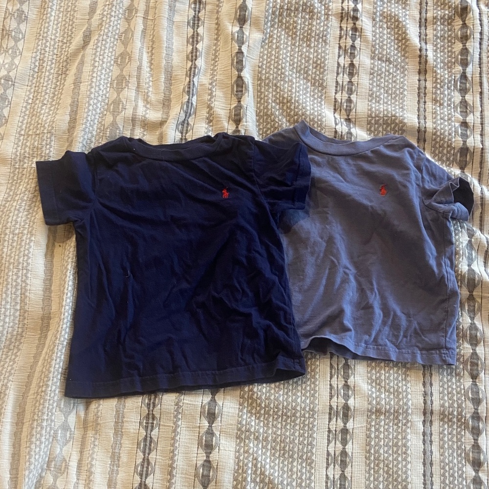 Polo by Ralph Lauren Kids Short Sleeve Tees - Navy and Gray